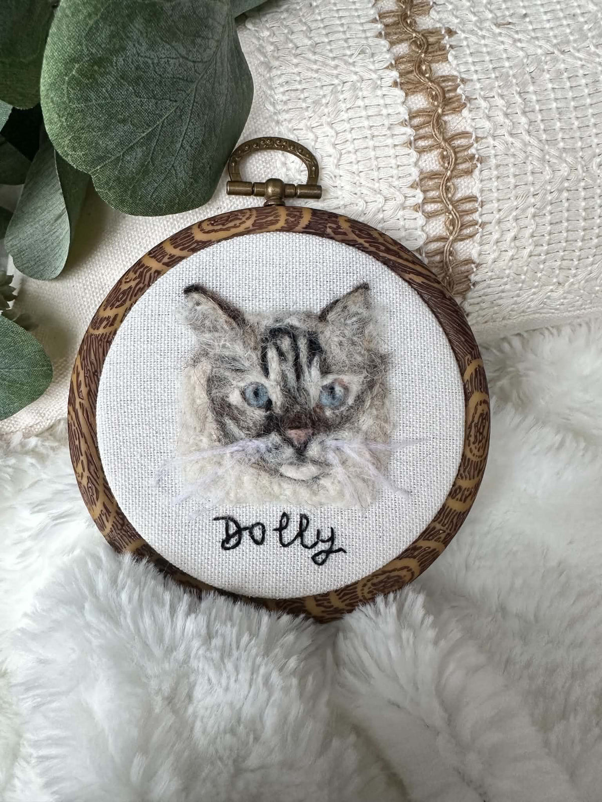 Custom Needle Felted Embroidery
